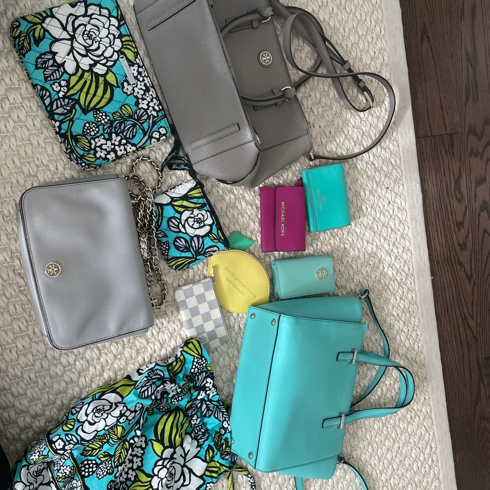 Lot of bags and wallets